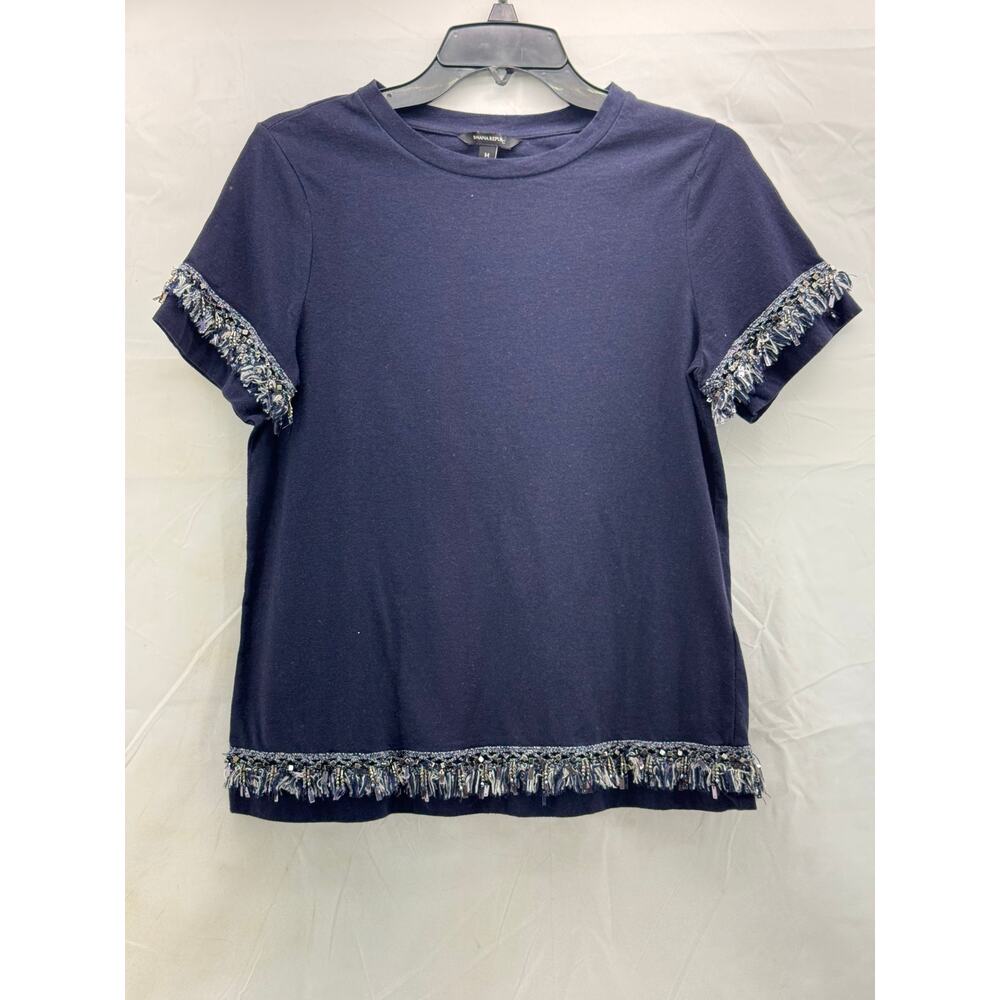 Banana Republic M women’s navy beaded T-shirt